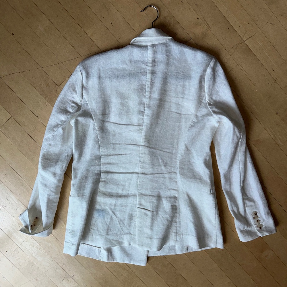 J. McLaughlin  white Linen Blend  Blazer, 6,G1241 - Picture 5 of 5